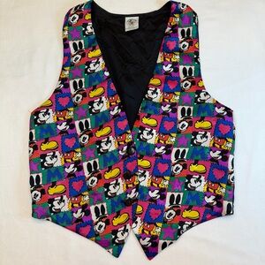 Vintage‎ Mickey & Co Vest Size S/M Mickey Mouse Disney 90s Retro